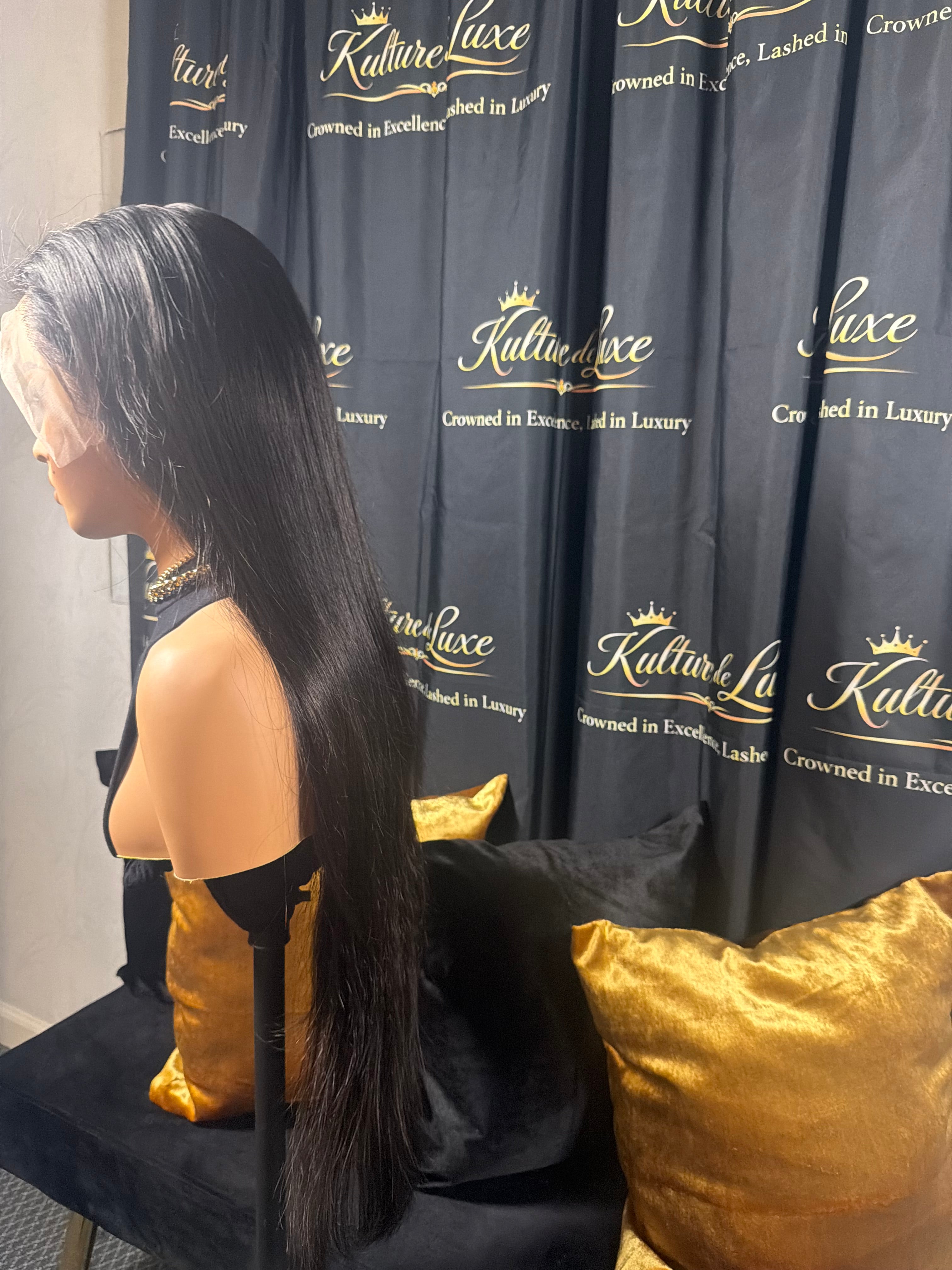 28” Straight 13x6 Full Frontal Wig