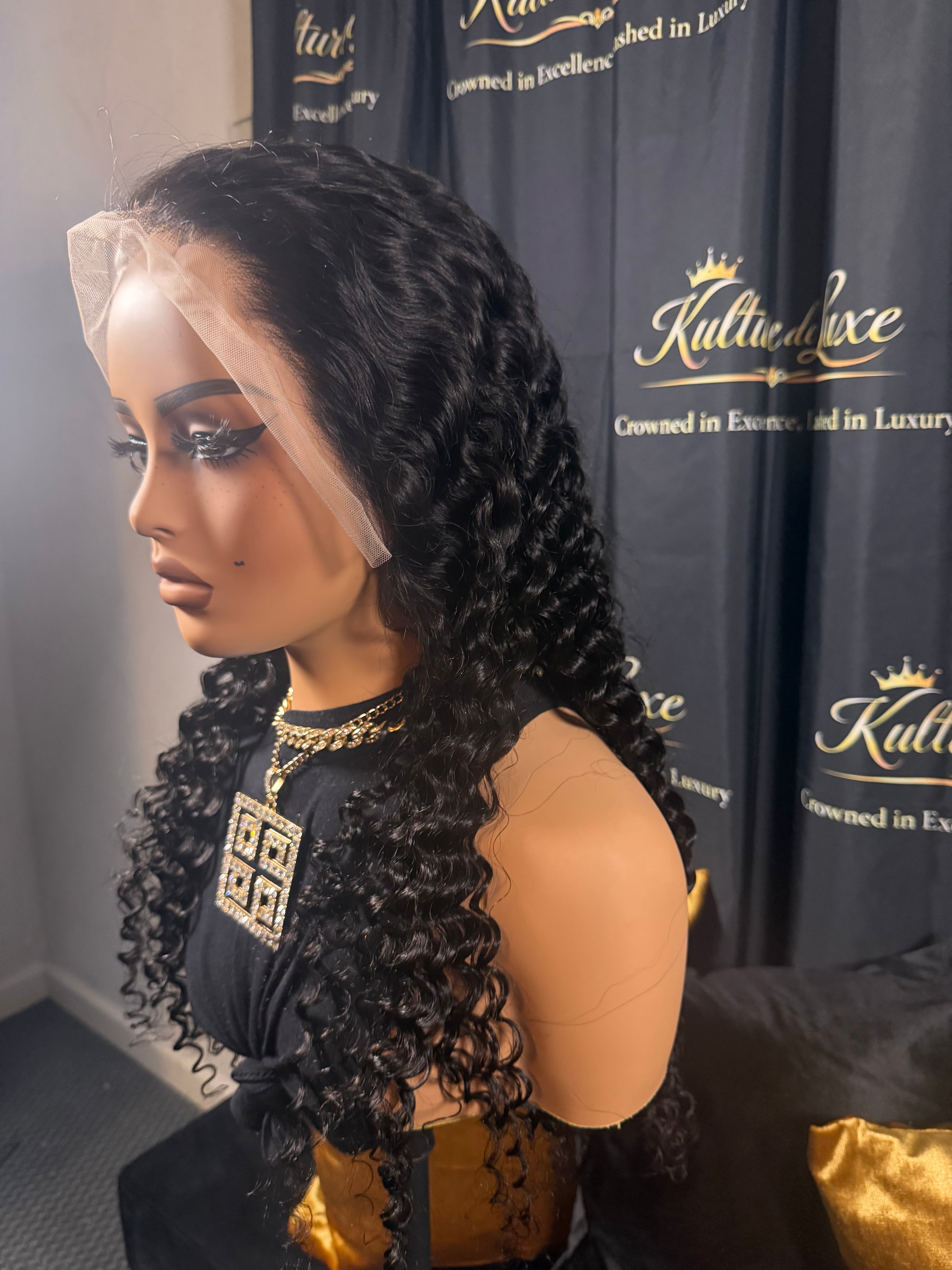 26” Deep Wave 13x6 Full Frontal Wig