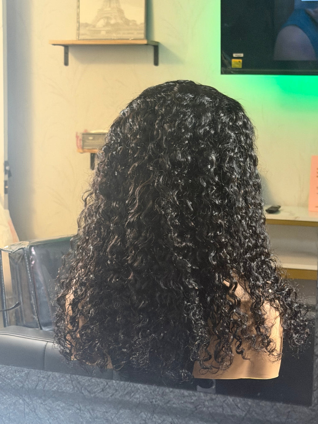 5x5 closure wig cambodian curly 22"